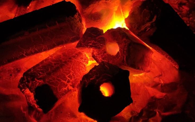 coconut charcoal grill