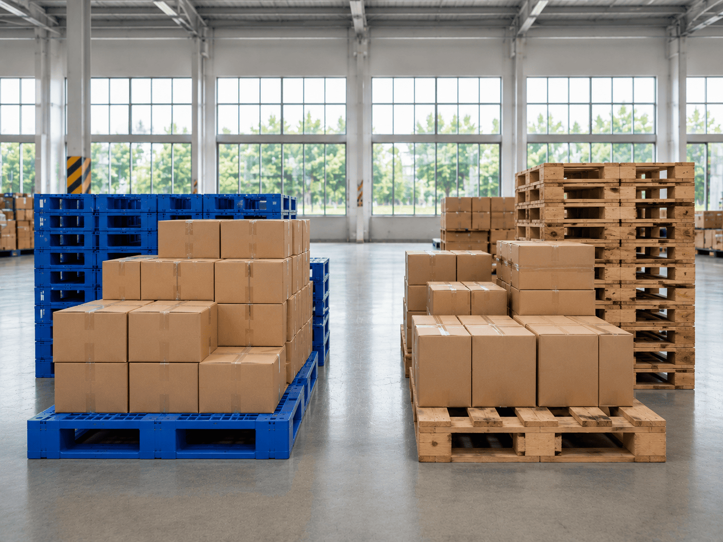 perbedaan pallet plastik kayu