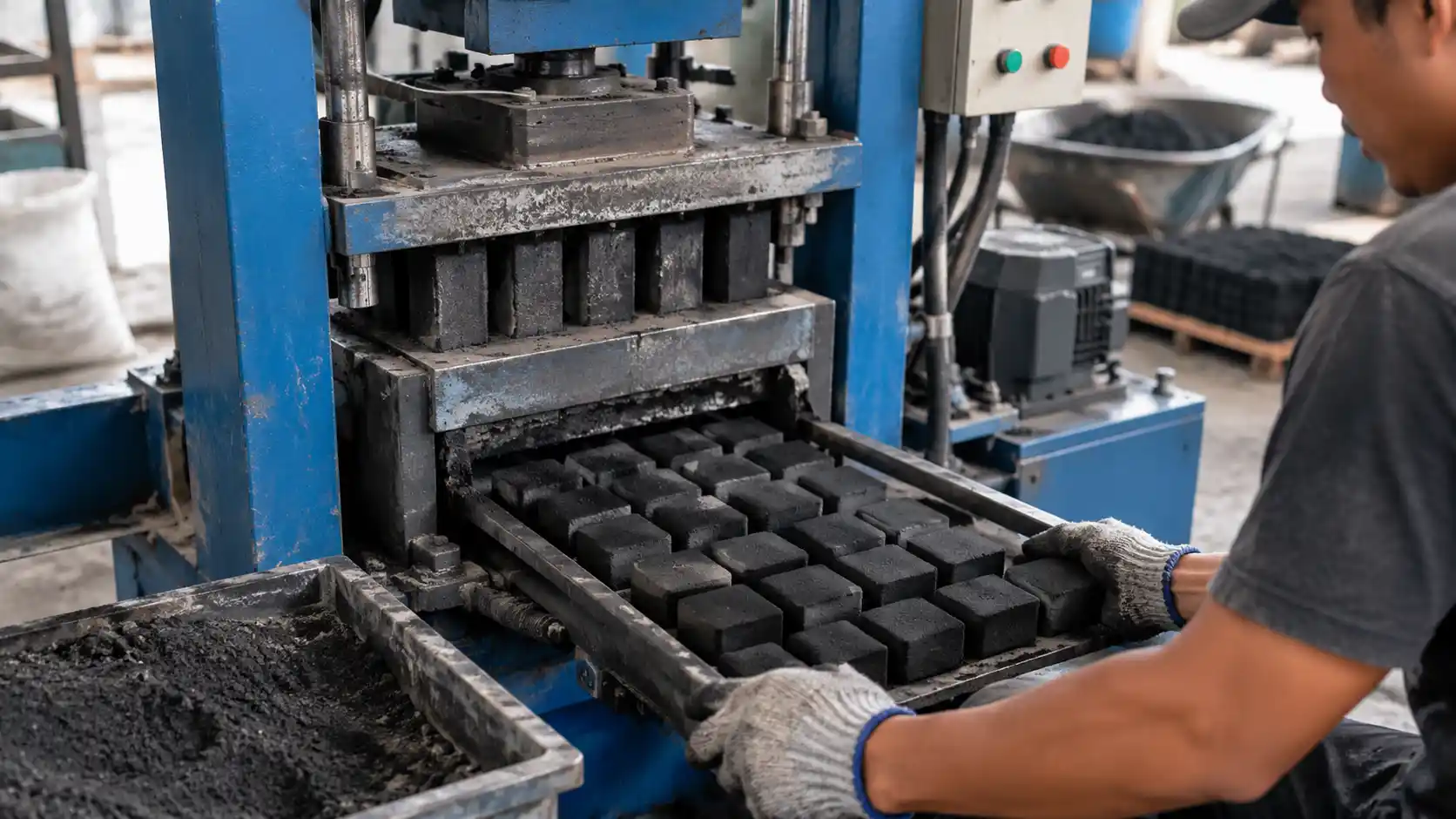 teknik pengepresan briket